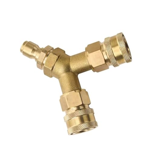 High Pressure Car Washer Triple Splitter Adapter 3/8inch Coupler Adapter Cleaner Washing Pressure Washer Connector Brass Splitter For Power High Pressure Car Washer Triple Splitter Adapter 3/8inch Coupler Adapter Cleaner Washing Pressure Washer Connector Brass Splitter For Power von Zenlir