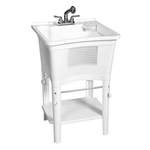 Zenna Home Ergo Tub Spülbecken, Kunststoff, Weiss/opulenter Garten von Zenna Home