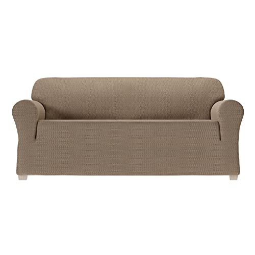 Zenna Home Simply Fit Schonbezug für Sofa, dehnbar, Mokka von Zenna Home