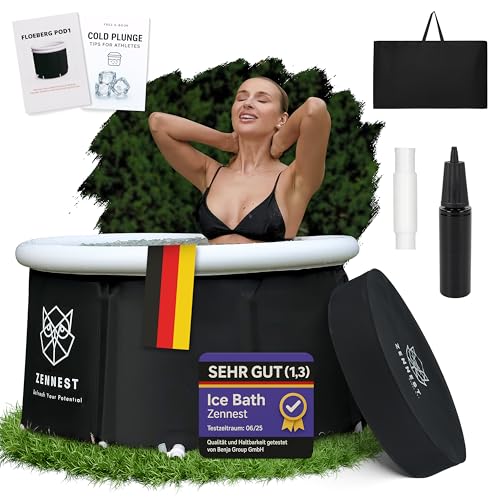 Zennest Eistonne Für Zuhause 75cm – Deutsche Ingenieurskunst, Cold Plunge Eisbaden Tonne Outdoor Mit 6-schicht-isolierung, Aufblasbare Eiswanne & Tragbare Badewanne Für Erwachsene - Ebook von Zennest