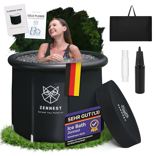 Zennest Eistonne Für Zuhause 90cm – XL Cold Plunge Eisbad Eisbaden Tonne Outdoor Mit 6-Schicht-Isolierung, Deutsche Ingenieurskunst Aufblasbare Eiswanne & Tragbare Badewanne Für Erwachsene - Ebook von Zennest