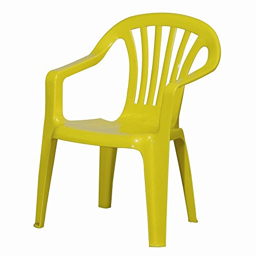 Pro Garden Kinderstuhl aus Kunststoff, gelb von PRO GARDEN