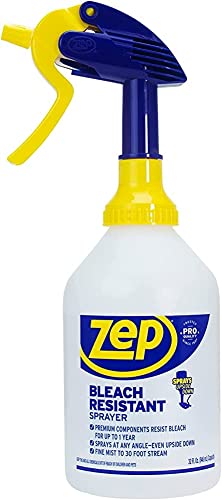 Zep Professioneller Sprüher, bleichbeständig, 2,0 Flasche, 907 ml – 9 m Spray, verstellbare Düse von Zep
