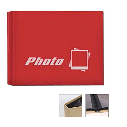 Zep is5340r Fotoalbum mit 40 Hüllen Papier laminiert rot 5,3 x 8,5 cm von Zep