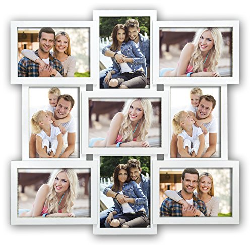 ZEP xb14 W Santander Multi für 9 Fotos Kunstharz weiß 13 x 18 cm von Zep