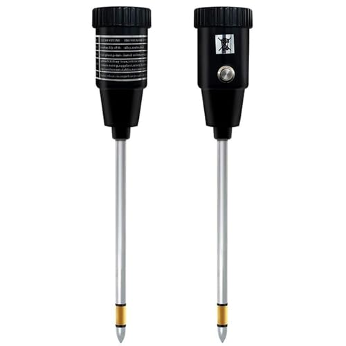 Zephylix Bodenfeuchtigkeitsmesser, 2-in-1 Pflanzenfeuchtigkeitsmesser, Pflanzenwasser-Monitor, Pflanzenhygrometer, Feuchtigkeit für Topfpflanzen, Garten, Bauernhof, Rasen, Schwarz von Zephylix