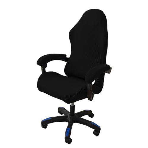 Zephylix Gaming-Stuhlhusse, Stretch-Sitzstuhlbezug, dehnbar, Computerstuhlhussen für Sessel, Drehstuhl, Gaming-Stuhl, Computerstuhl, Computerstuhl, Schwarz Zephylix Gaming-Stuhlhusse, Stretch-Sitzstuhlbezug, dehnbar, Computerstuhlhussen für Sessel, Drehstuhl, Gaming-Stuhl, Computerstuhl, Computerstuhl, Schwarz von Zephylix