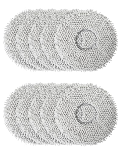 ZephyrCraft 10 Stück Wischpads Kompatibilität mit Dre-ame W10s, W20, S20, Dreame MOVA 10, Xiao-mi X10+ Staubsauger, Mikrofaser Wischmopp Zubehör für Drea-me Reinigung von ZephyrCraft