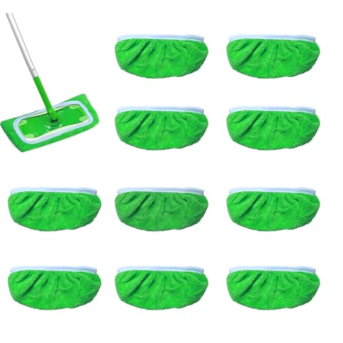 ZephyrCraft 6 Stück Bodentücher für Swiffer Sweeper Mop, Mehrweg Swiffer Flachmopptuch, Waschbaren Swiffer Bodenwischer Nass- und Trockengebrauch von ZephyrCraft