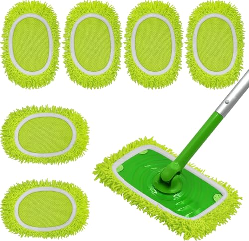 ZephyrCraft 6 Stück Bodentücher für Swiffer Sweeper Mop, Mehrweg Swiffer Flachmopptuch, Waschbaren Swiffer Bodenwischer Nass- und Trockengebrauch ZephyrCraft 6 Stück Bodentücher für Swiffer Sweeper Mop, Mehrweg Swiffer Flachmopptuch, Waschbaren Swiffer Bodenwischer Nass- und Trockengebrauch von ZephyrCraft