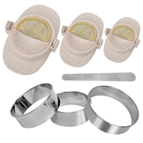 ZephyrCraft Dumpling Maker Set [7 Stück], Teigtaschenformer mit 3 Größen, Ravioli Maker Lebensmittelecht, Pierogi Former, Ravioli Ausstecher von ZephyrCraft
