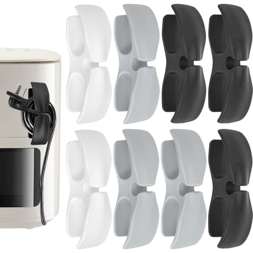 ZephyrCraft Kabel Organizer für Geräte 8 Stück Kabelaufwickler, Starke Kabelhalter für Mixer, Standmixer, Handmixer, Küchengeräte, Kabelführung & Kabelmanagement von ZephyrCraft