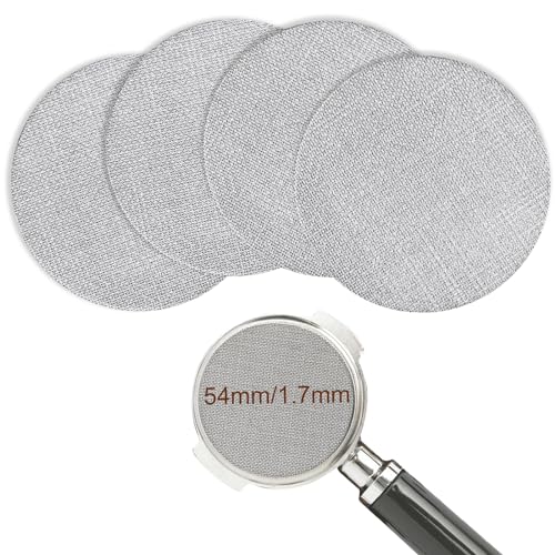 ZephyrCraft Puck Screen 54mm, 4 Stück Puck Sieb, 1.7mm Dicke 150μm Edelstahl 316 Coffee Siebträger Zubehör, Rostfrei Kaffeefilter Wiederverwendbar… ZephyrCraft Puck Screen 54mm, 4 Stück Puck Sieb, 1.7mm Dicke 150μm Edelstahl 316 Coffee Siebträger Zubehör, Rostfrei Kaffeefilter Wiederverwendbar… von ZephyrCraft