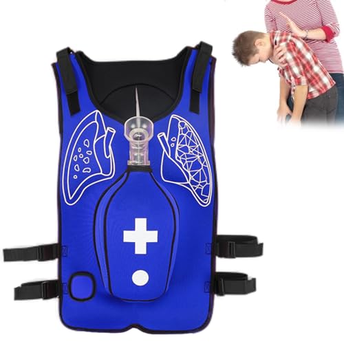 ZephyrGlow Anti-Erstickungs-Trainingsweste mit Rückstoß-Identifikationsmodul, verstellbare Westestil-Gurte, verwendet in der Ersten-Hilfe-Ausbildung und medizinischen Praxis,Blue-Children von ZephyrGlow