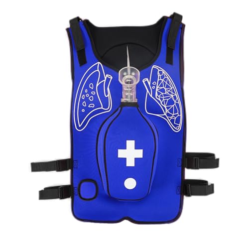 ZephyrGlow Heimlich-Manöver-Simulator mit Atemwegsobstruktionstraining, verstellbare Trainingsweste für Ersthelfer und Schüler, inklusive Back-Tap-Identifikationsmodul,Blue-Children von ZephyrGlow