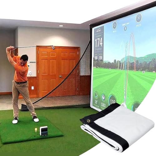 ZephyrGlow Projektionstuch für die Aufprallanzeige des SIM-Ballsimulators - für das Golftraining im Innen- und Außenbereich, Golf Simulator Impact Screen, SIM Ball Simulator Impact Display,14X8FT von ZephyrGlow