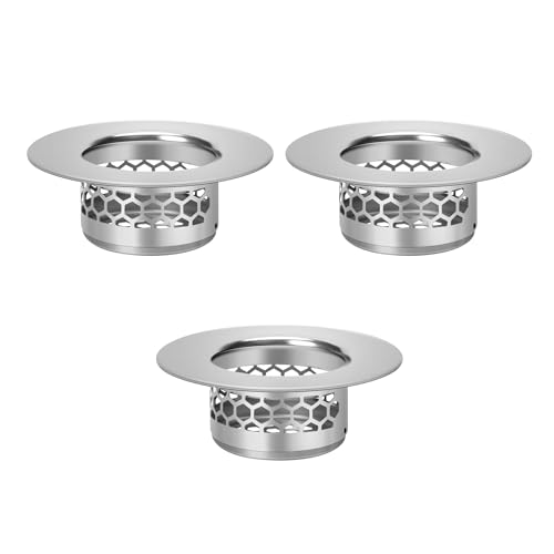 3er Set Herausnehmbares Abflusssieb aus Edelstahl, Rostfrei und Langlebig, Passend für Küchenspülenfilter und Dusche, Ideal für Haarsieb und Waschbecken 3er Set Herausnehmbares Abflusssieb aus Edelstahl, Rostfrei und Langlebig, Passend für Küchenspülenfilter und Dusche, Ideal für Haarsieb und Waschbecken von ZephyrHome