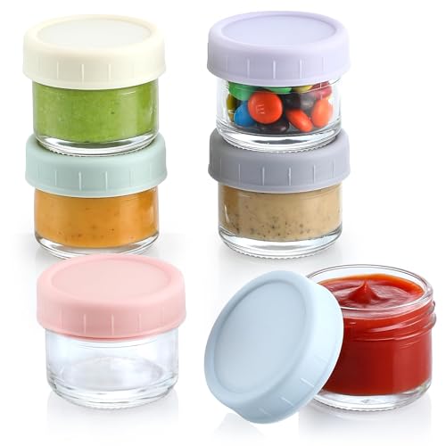 6 Stück 50ml Dressing Behälter mit Deckel,Salatdressing-Behälter,Auslaufsichere Frischhaltedosen,Ideal für Saucen,Dips, Mikrowellen und Gefriergeeignet,Lebensmittelbehälter Set für Unterwegs Zuhause von ZephyrHome