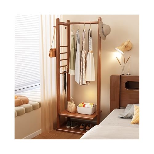 Freistehender Garderobenständer Massivholz Eckgarderobe Boden Schlafzimmer Haushalt Kleiderbügel Eckregal Kleine Wohnung Garderobe Lagerregal Moderner Garderobenbaum für Aufhängen von Jacken,(Walnut) Freistehender Garderobenständer Massivholz Eckgarderobe Boden Schlafzimmer Haushalt Kleiderbügel Eckregal Kleine Wohnung Garderobe Lagerregal Moderner Garderobenbaum für Aufhängen von Jacken,(Walnut) von Zephyria