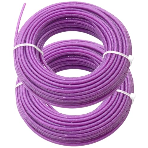 Zeqeey Mähfaden Trimmerfaden Nylon Rund Rasentrimmerfaden 0,095 Zoll 2,4 mm x 30 m Nylonschnur mit Einkerbung von Zeqeey