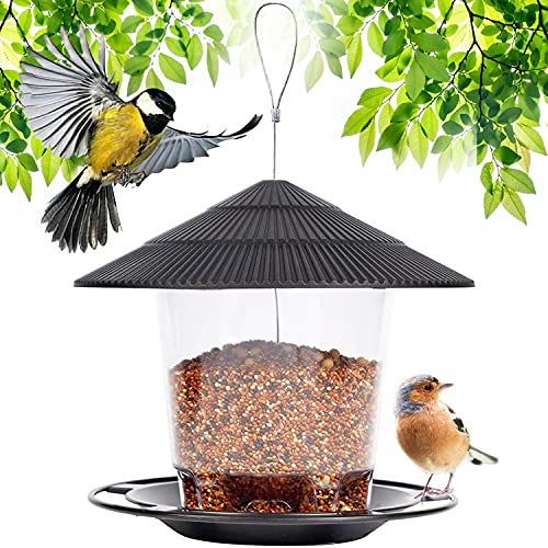 Zeqeey Vogelfütterer Wildvögel Futterstationen, Bird Feeder Vogelfutterer, Wildvogelfutterer zum Aufhängen für Wildvögel Dunnocks Spatzen, Rotkehlchen, kleine Wildvögel von Zeqeey