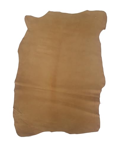Zerimar Bastelarbeiten aus 100 % echtem Leder - Leder zum Basteln - Polsterleder - Naturleder, ideal für die Reparatur von Gegenständen und die Herstellung von Lederhandwerk. Maße 105 x 75 cm von Zerimar