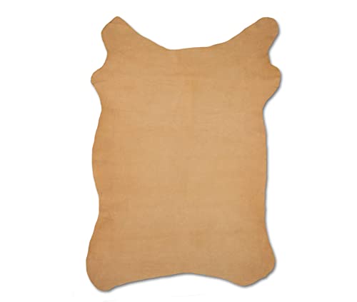 Zerimar Natur Lederreste | Lederreste Kaufen | Kamel-2 | 105x70 cm von Zerimar