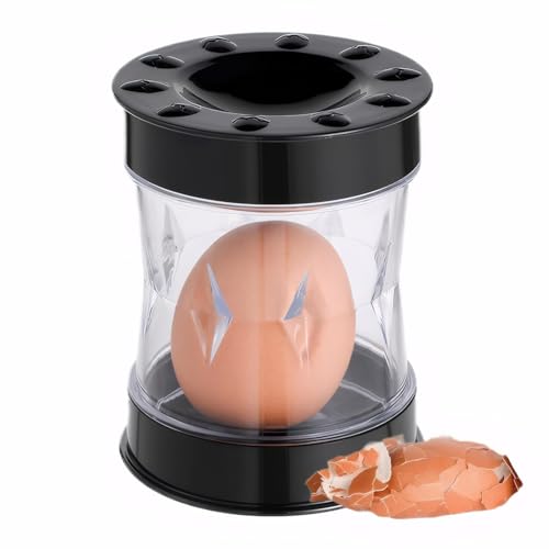 Zernblend Eierschneider, Schwarz Eieröffner, Eiertrenner, Eierschäler, Neuer Schäler für Hartgekochte Eier, Schütteln, um Die Schale zu öffnen, Christmas, Küchenhelfer Zernblend Eierschneider, Schwarz Eieröffner, Eiertrenner, Eierschäler, Neuer Schäler für Hartgekochte Eier, Schütteln, um Die Schale zu öffnen, Christmas, Küchenhelfer von Zernblend