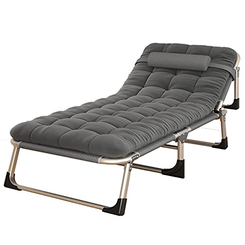 Zero Gravity Chair Patio Recliner, 29,5 '' Extra breites, verstellbares Rückenlehnen-Klappbett mit Kopfstütze und Wattepad, Strand-Sonnenliege, Garten-Liegeliege von Zero Gravity