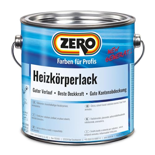 Heizkörperlack 2,5 Ltr. Zero Lack Weiß von Zero Lacke