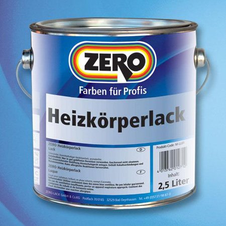 Heizkörperlack 375 ml Zero Lack Weiß Heizkörperlack 375 ml Zero Lack Weiß von Zero Lacke