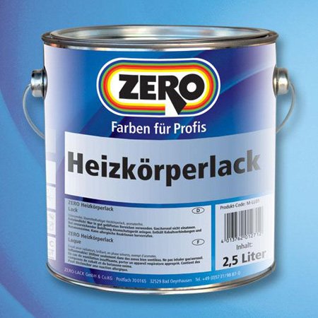 Heizkörperlack 375 ml Zero Lack Weiß von Zero Lacke