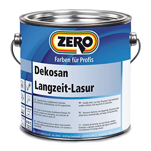 Zero Dekosan Langzeit Lasur kastanie 2,5 l Dickschichtlasur von Zero