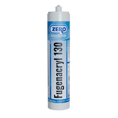 ZERO Profi Fugenacryl 130 Maleracryl Acryl weiß Fugenbewegungen 15% 310 ml von ZERO