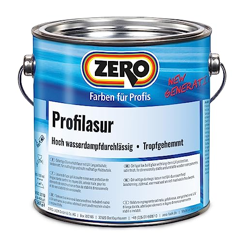 ZERO Profilasur nussbaum 2,5 l, Seidenmatt, Alkydharz-Holzlasur von Zero