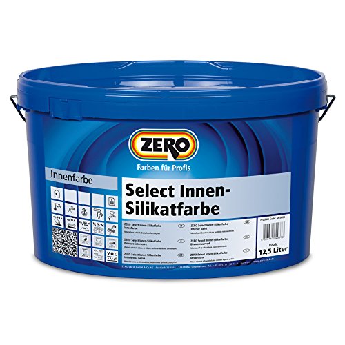 ZERO Select Innen Silikatarbe Wandfarbe weiss 12,5 Liter von Zero