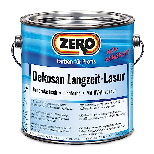 Zero Dekosan Langzeit-Lasur 2,5 Liter Eiche hell von Zero