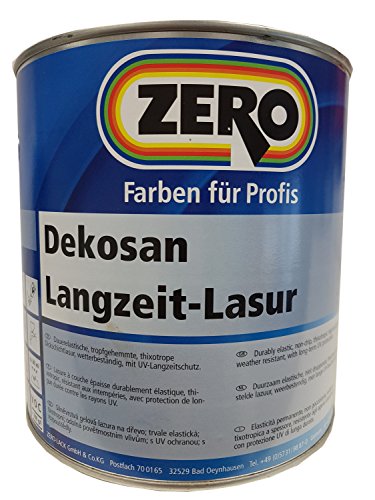 Zero Dekosan Langzeit-Lasur für innen&außen seidenglänzend Farbton wählbar 2,5 Liter, Farbe:Kiefer von Zero