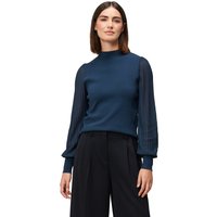 Zero Strickpullover "Damen Strickpullover mit transparenten Ärmeln" 1 Stk. tlg. weiteres Detail Zero Strickpullover "Damen Strickpullover mit transparenten Ärmeln" 1 Stk. tlg. weiteres Detail von Zero