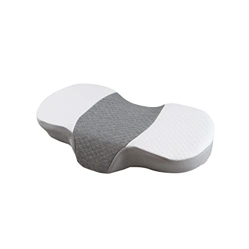 Zeroall Orthopädisches Kopfkissen Nackenstützkissen Nackenschmerzen für Nacken & Schulterschmerzen, Ergonomisches Kissen, 58 x 34 x 10 cm, Aufwachen Ohne Nackenschmerzen(Weiß + Grau), DT-OU002 von Zeroall