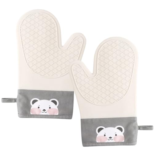 Isolierte Dicke Handschuhe Backofenhandschuh Fäustlinge Kinder Topflappen Für Den Küchenofen Kleines Kuchenbrett Backhandschuhe Baumwolle rutschfest Handschuhe Gegen Verbrühungen von Zerodeko
