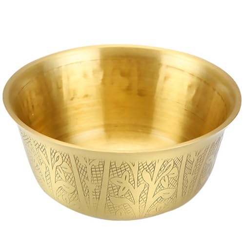 Kupfer Schüssel Reichtumsdekor Anziehen Altar Angebotene Schüssel Schatzbecken Aus Messing Opferschalenaltar Buddhistische Opferschale Wasseropfer Wicca Geschenkschale Esstisch von Zerodeko