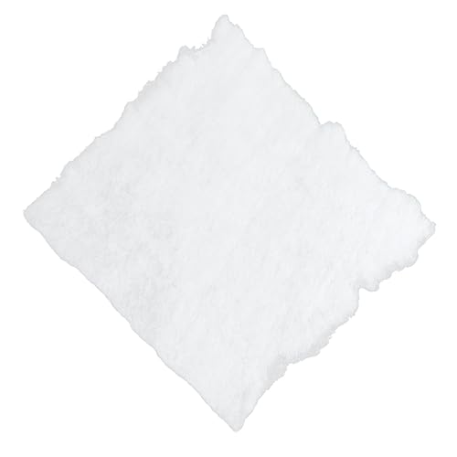 Zerodeko 1 Blatt Weihnachtsschnee Baumwolle Outdoor-Teppich vorbeleuchtete Schneedecke Outdoor- weihnachtsdeko winterdeko Baumwolldecke Schneeszene Weihnachtsszene Schneeteppich Weiß von Zerodeko