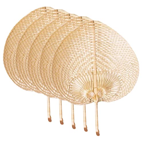 Zerodeko 5 Stücke Handwoven Fans Handgemachte Bauernhaus Stil Entspannung von Zerodeko