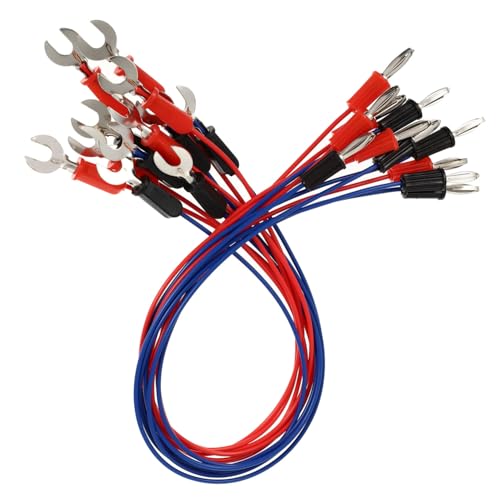 Zerodeko 1 Satz Physikalische Elektrische Leiter Spannung Klassenzimmer Aderendhülsen Terminal Spade Schaltung Drähte Elektrizität Demos Lehrdraht Elektrizität Anschlussdraht 12 Stück von Zerodeko