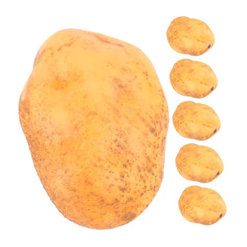 Zerodeko Simulation Dekorative Kartoffeln 6 Stücke Gefälschte Gemüse Modelle Schaum Kartoffeln Set Für Küche Party von Zerodeko