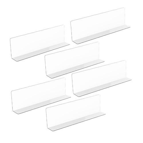 Zerodeko 1 Satz Supermarkt-sortierleitblech Easy Putz Transparente Regaltrenner Klarer Spielzeugblocker Supermarktblocker Trennstreifen Königlich Transparenter -Organizer Plastik 6st von Zerodeko