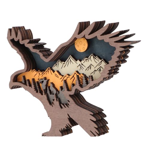 Zerodeko Modellierschmuck Aus Holz Einzigartiges Erscheinungsbild Leuchtendes Design Für Schlafzimmer Wohnzimmer Bücherregal Eingang Zerodeko Modellierschmuck Aus Holz Einzigartiges Erscheinungsbild Leuchtendes Design Für Schlafzimmer Wohnzimmer Bücherregal Eingang von Zerodeko