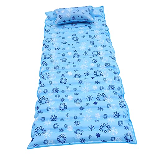 Zerodeko 1 Set Wassereismatratze Luftbett Luftmatratze Aufblasbare Isomatte Doppeltes Aufblasbett Aufblasbare Matratze Wassergelbett Aufblasbares Bett Doppelt Wasserdicht Himmelblau von Zerodeko