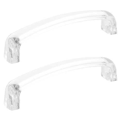 Zerodeko 1 Set transparente Schubladengriffe: Ergonomische transparente Möbelschubladengriffe als Ersatz – Acryl-Garderobentürgriffe für Küchenschränke von Zerodeko